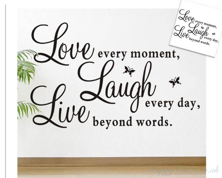Live Laugh Love Quotes Wall Decal Life Quote Vinyl Art Stickers